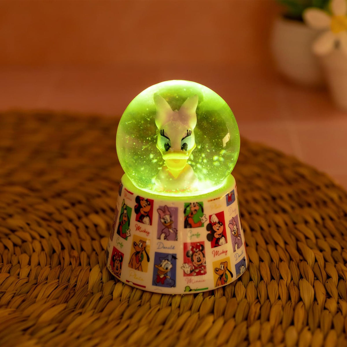Disney Donald and Daisy Duck Mini Light-Up Snow Globes | Set of 2