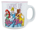 Disney Princess "I Woke Up Like This" Ceramic Camper Mug | Holds 20 Ounces