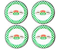 Friends Central Perk Checkerboard Logo 10-Inch Melamine Dinner Plates | Set of 4