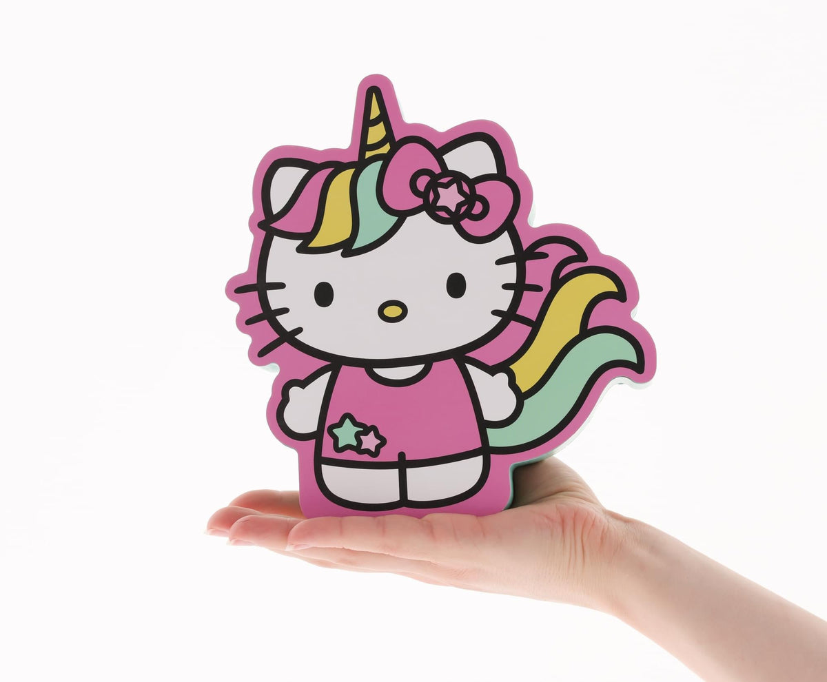 Sanrio Hello Kitty Unicorn Die-Cut Wooden Wall Art Sign | 8 x 8 Inches