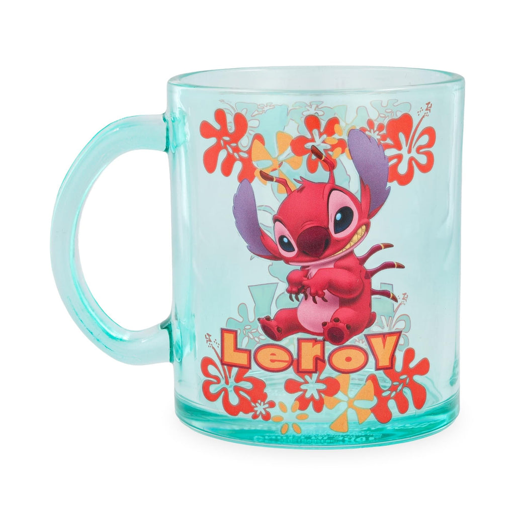 Disney Lilo & Stitch Leroy Glass Mug | Holds 18 Ounces