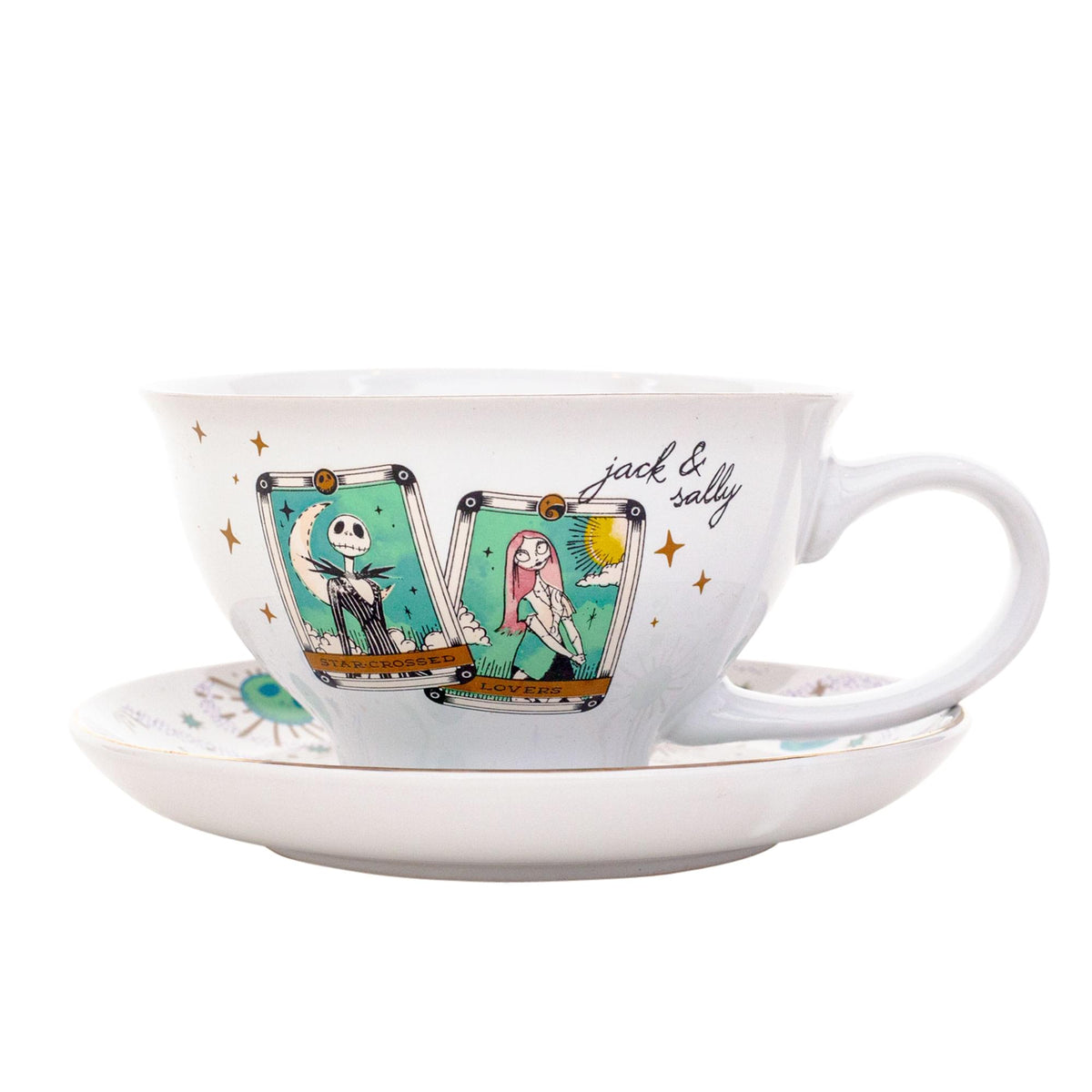 Disney The Nightmare Before Christmas Tarot Cards Ceramic Teacup and Saucer Set