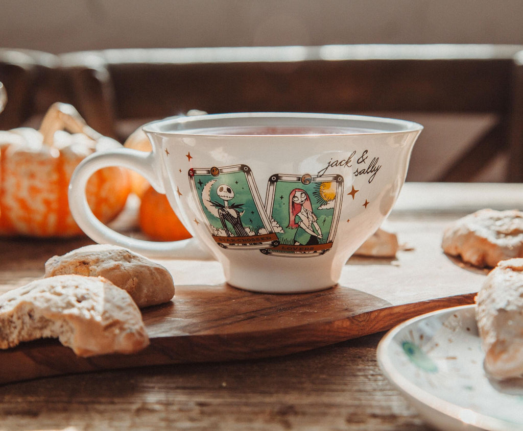 Disney The Nightmare Before Christmas Tarot Cards Ceramic Teacup and Saucer Set