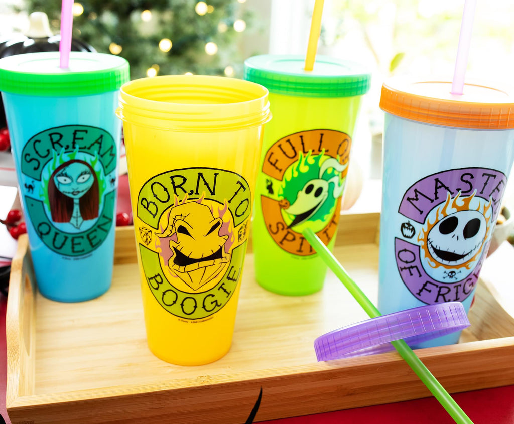 Disney The Nightmare Before Christmas Color-Changing Plastic Tumblers | Set of 4