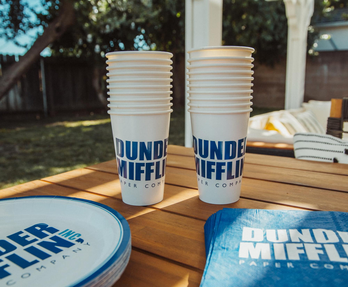 The Office Dunder Mifflin 60-Piece Disposable Paper Party Set