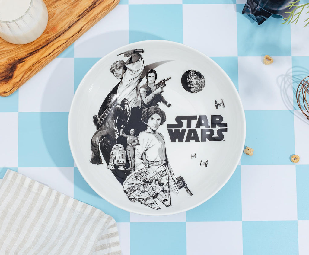 Star Wars Collage 9-Inch Ceramic Coupe Dinner Bowl