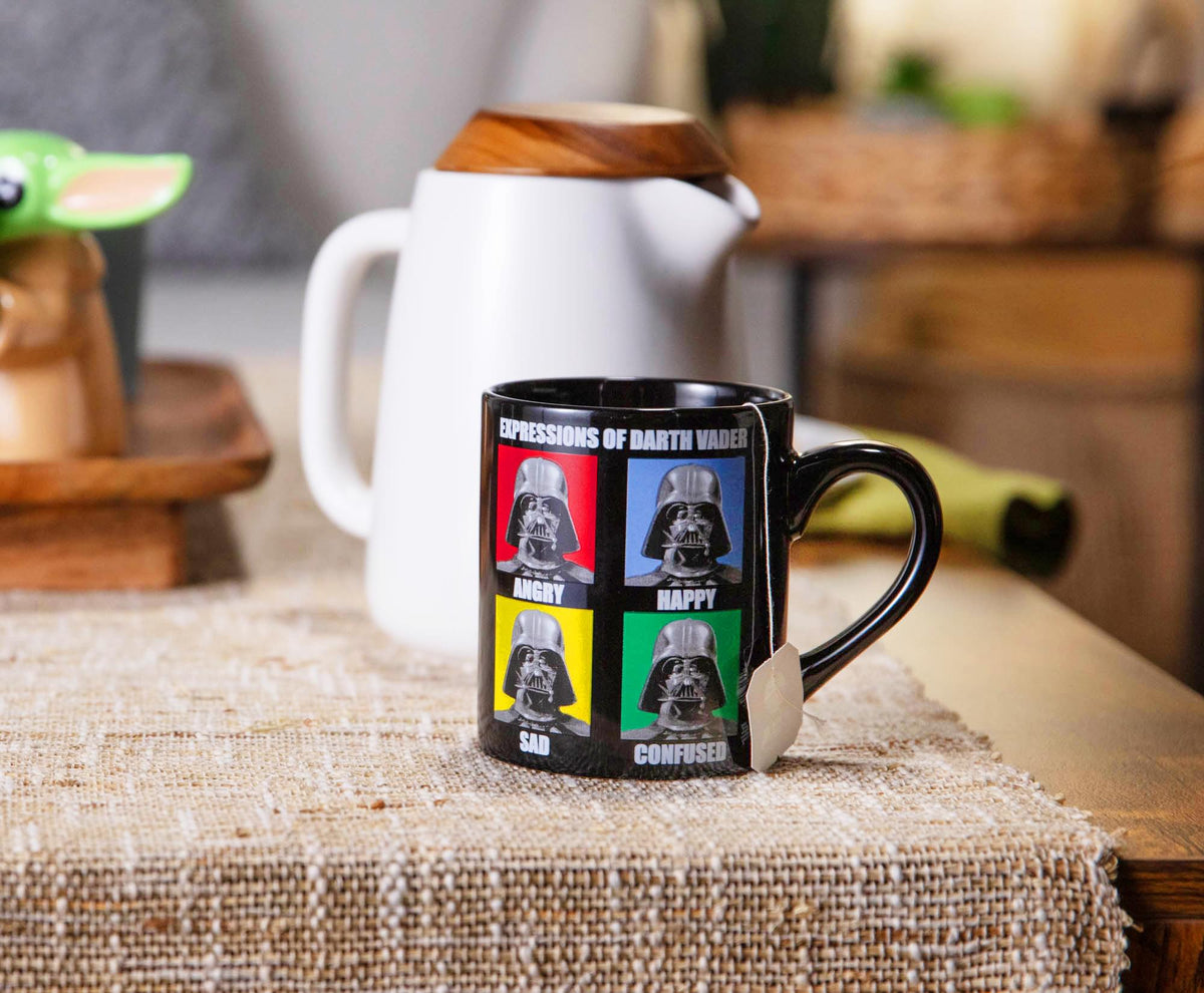 Star Wars Darth Vader Expressions Ceramic Mug | Holds 14 Ounces