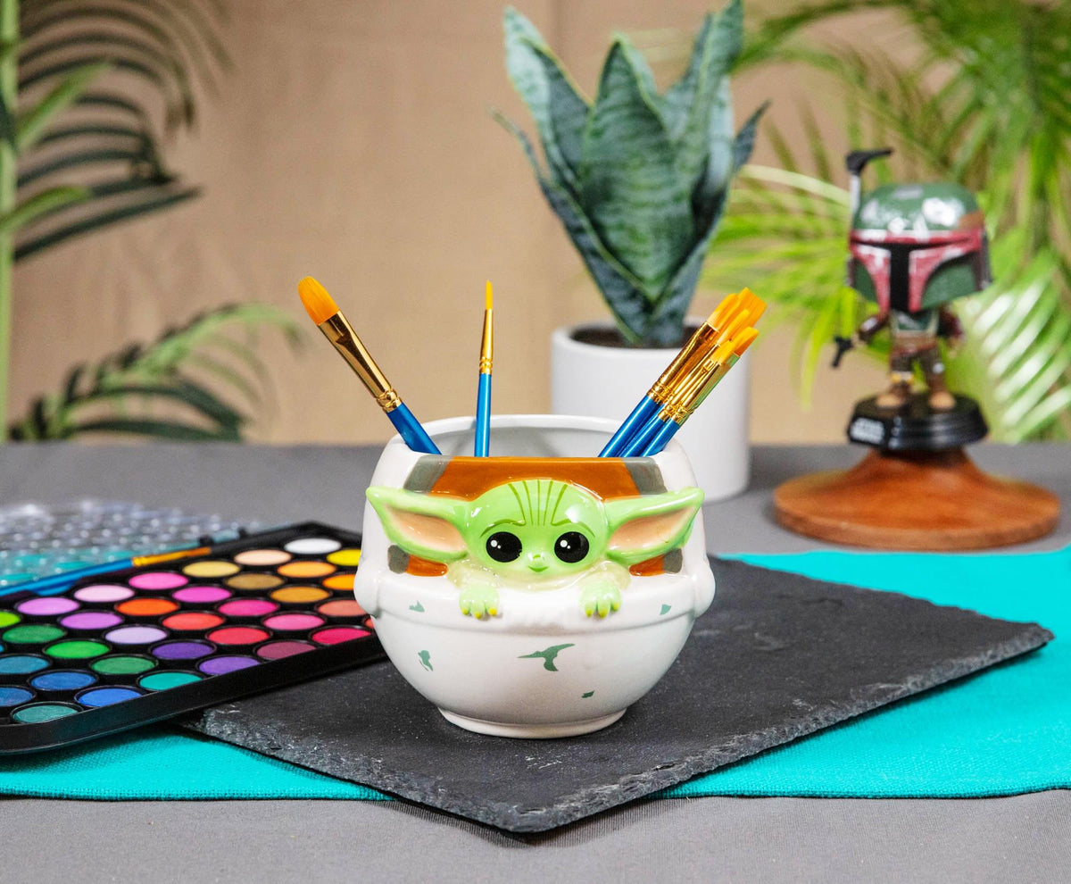 Star Wars: The Mandalorian The Child Sculpted Ceramic Mug | Holds 20 Ounces