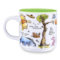 Disney Winnie the Pooh Allover Icons Ceramic Mug | Holds 13 Ounces