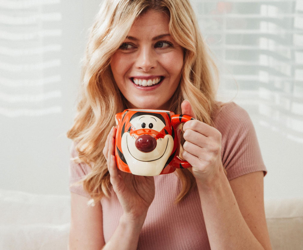Disney Winnie the Pooh Tigger 3D Sculpted Ceramic Mug | Holds 20 Ounces