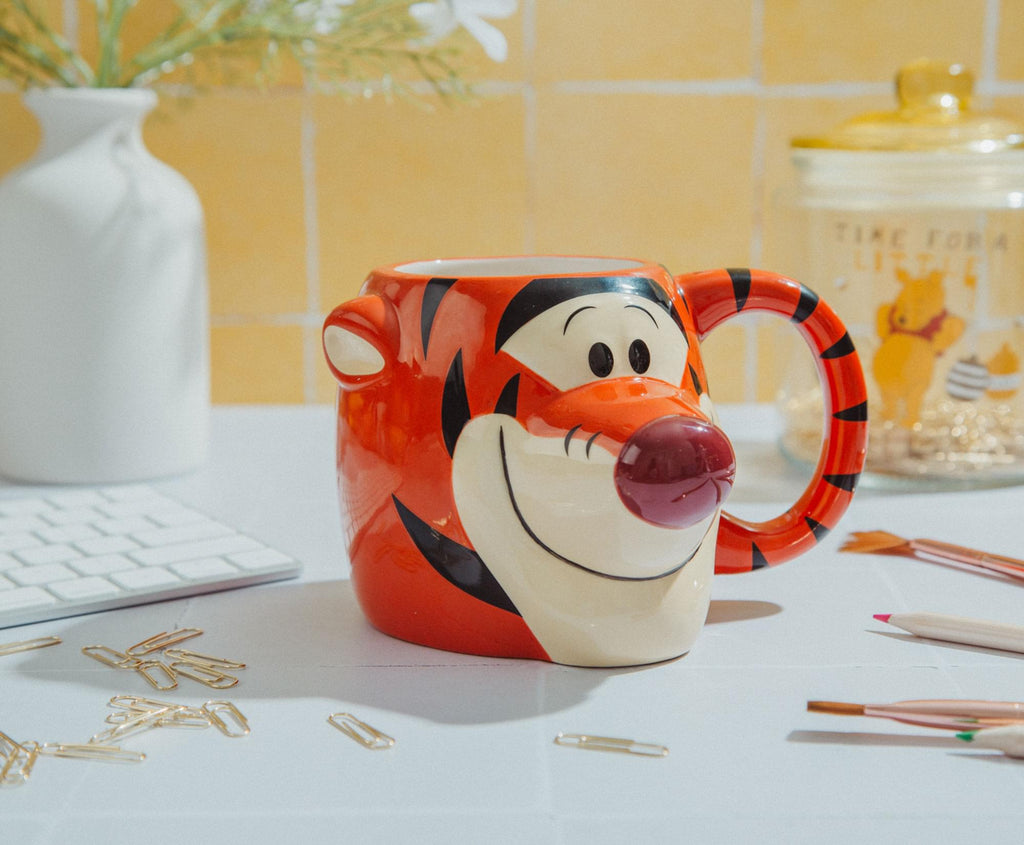 Disney Winnie the Pooh Tigger 3D Sculpted Ceramic Mug | Holds 20 Ounces