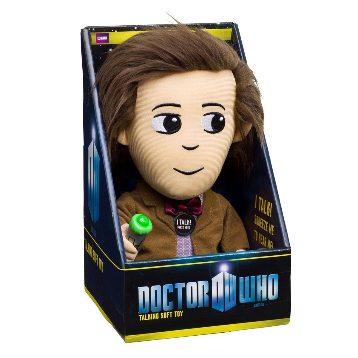 Doctor Who 11th Doctor w/ LED Sonic Screwdriver 9" Talking Plush