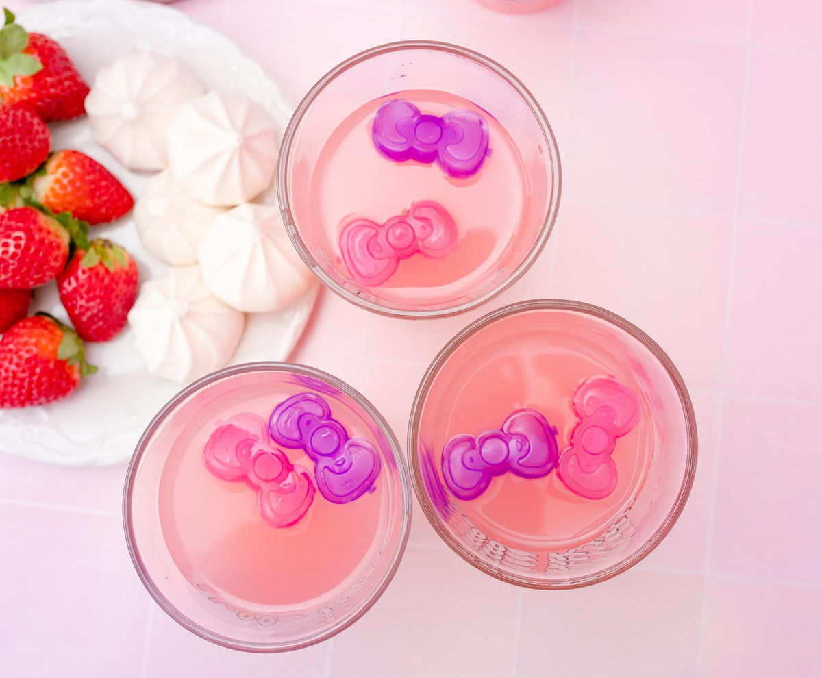 Sanrio Hello Kitty Pretty Bows Reusable Plastic Ice Cubes | Set of 6