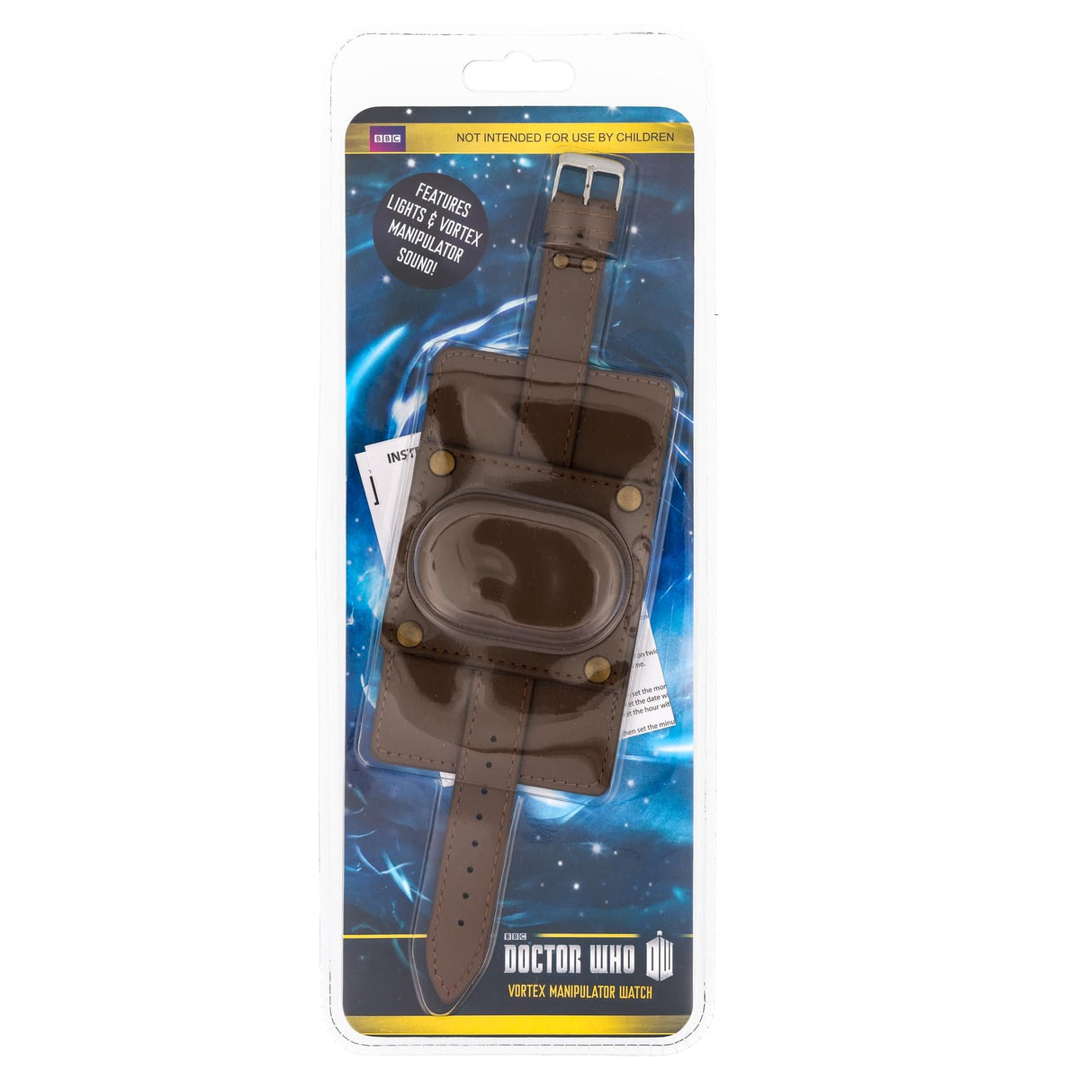 Doctor Who Vortex Manipulator LCD Leather Wristwatch