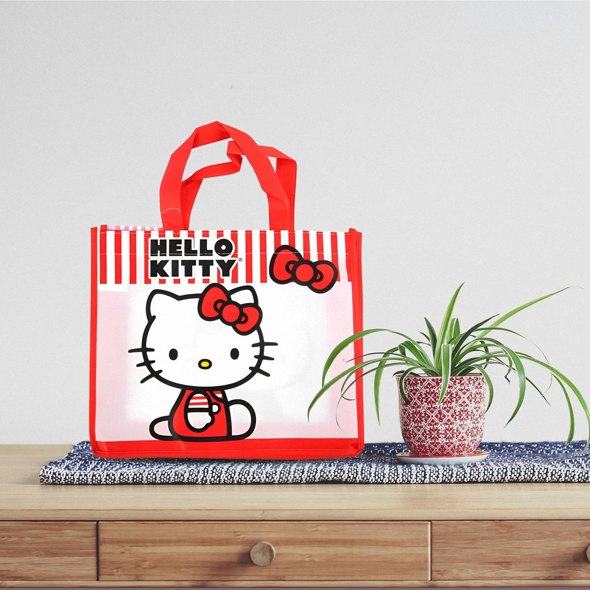 Sanrio Hello Kitty Eco Friendly Tote Bag | 12" x 3" x 10"